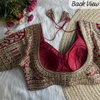 Heavy Pure Soft Roman Silk With Sequence Work Blouses Wholesale In India